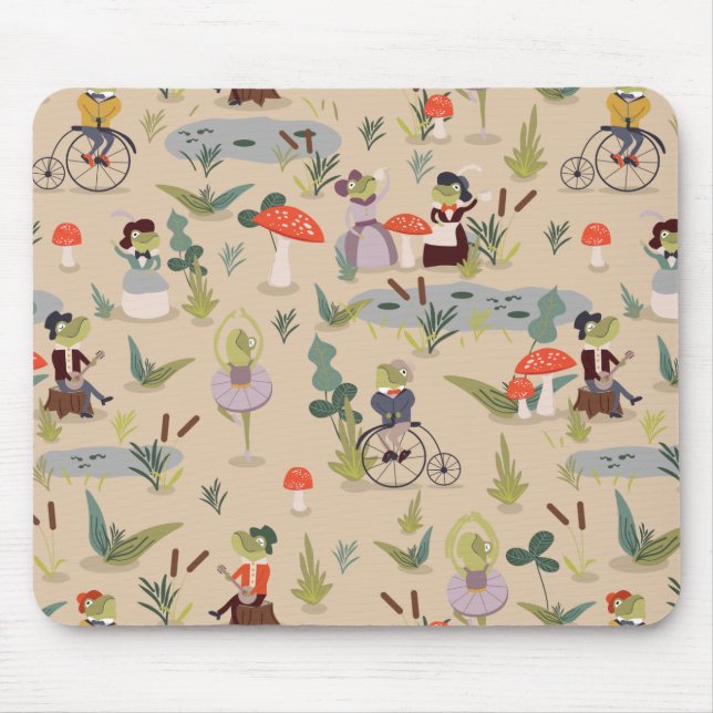 Together in Frog Land Mouse Pad (Front)