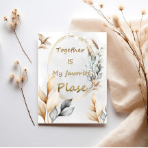 Together Is My Favourite Place – Personalized Coup