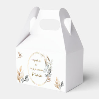 Together Is My Favourite Place | Personalized Wedd Favor Box
