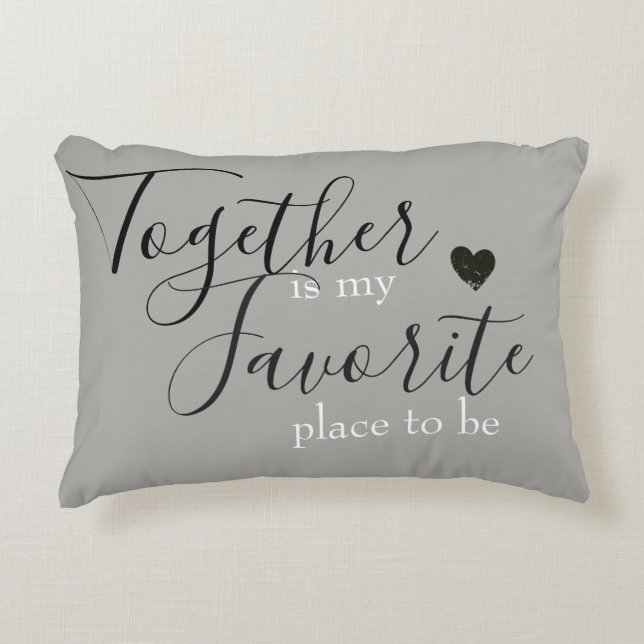 Together is My Favourite Place / Reversible Pillow (Front)