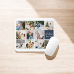 Together Is Our Favourite Place Photo Collage Mouse Pad<br><div class="desc">A mouse pad with 11 square photo collage and 1 square on the left with the quote “Together is our favourite place to be” is a great way to add a personal touch to your workspace. The collage design allows you to showcase your favourite memories and the quote adds a...</div>