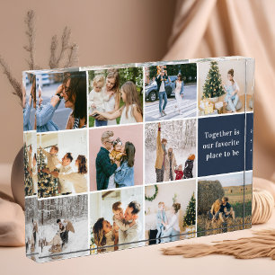 Together Is Our Favourite Place to Be Photo Collag Block
