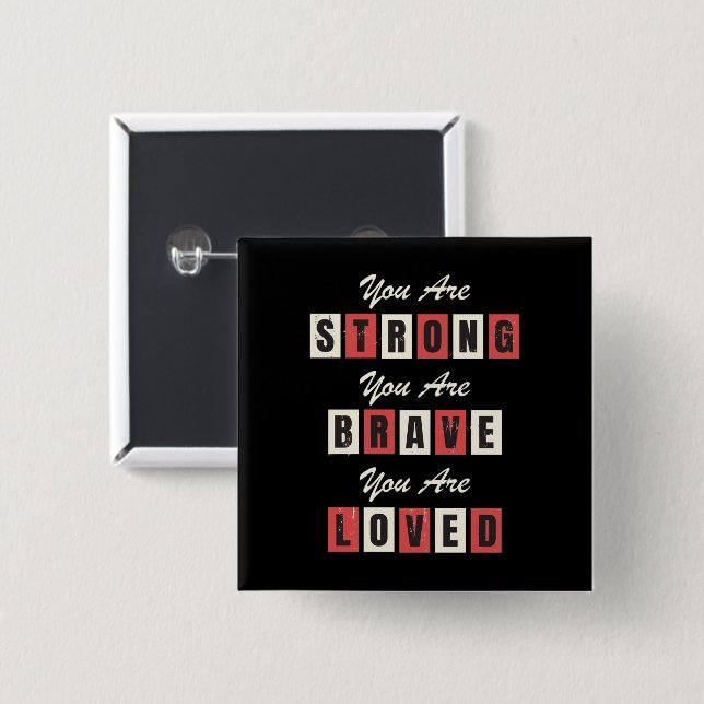 Together is our favourite place to be poster 2 inch square button (Front & Back)