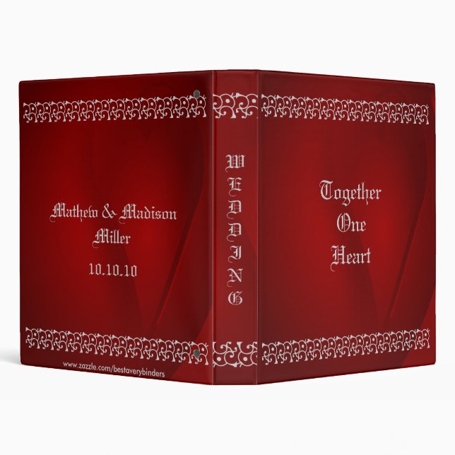 Together One Heart Design Album Avery Binder (Background)