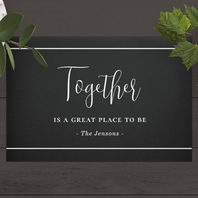 Together Quote and Custom Family Name Doormat (Creator Uploaded)