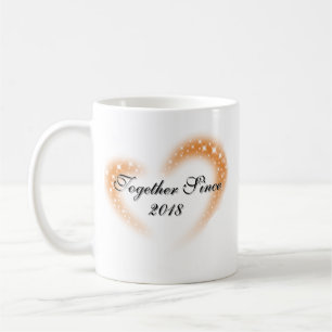 Together Since Year Personalized Couple Design Coffee Mug