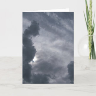 "Together" Sympathy card with grey cloud and sun