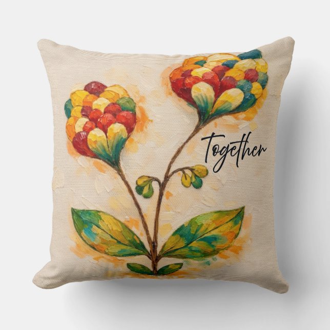 Together Throw Pillow (Front)