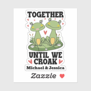 Together Until We Croak Funny Frog Couple Custom