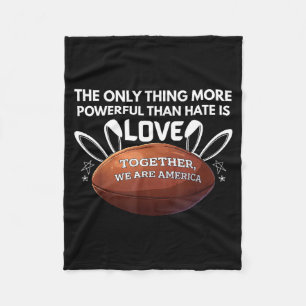 Together we are america funny saying love fleece blanket