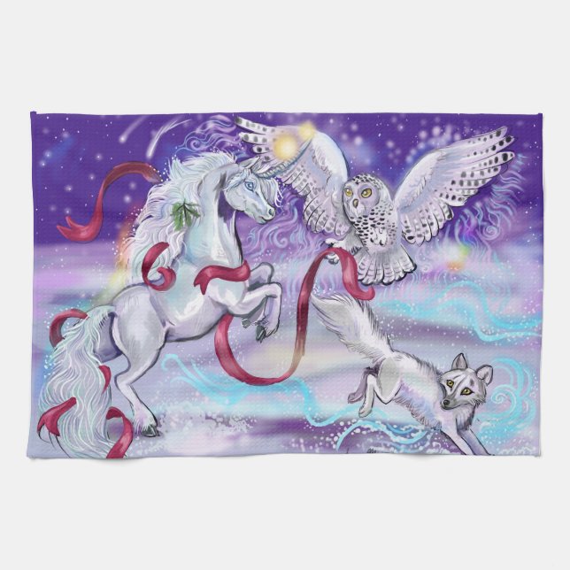 Together we are One Unicorn Kitchen Towel (Horizontal)