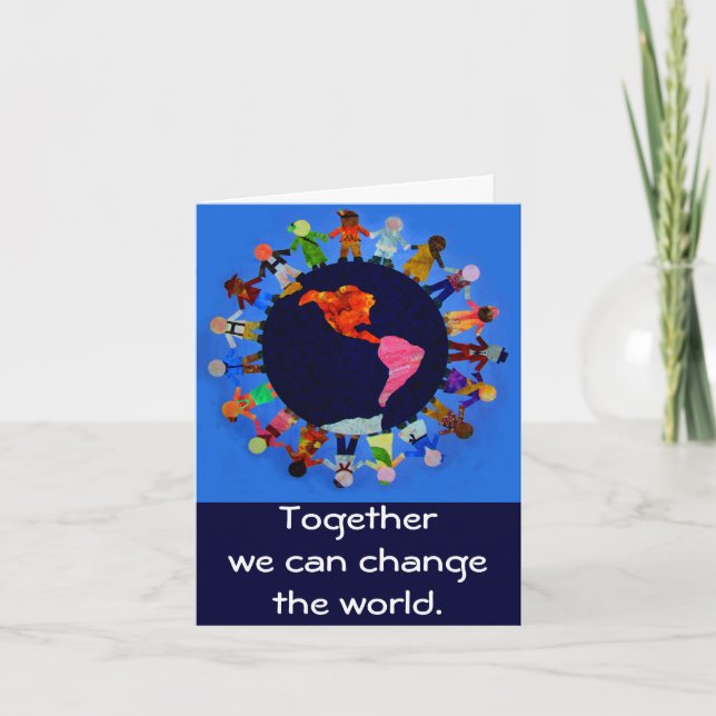 Together we can change the world Notecard (Front)