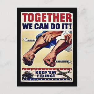 Together We Can Do It! Postcard