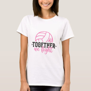 Together We Fight Breast Cancer Pink Ribbon T-Shirt