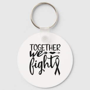 Together We Fight Breast Cancer Survivor Awareness Keychain