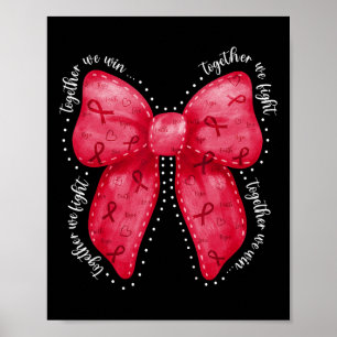 Together We Fight Together We Win Blood Cancer Awa Poster