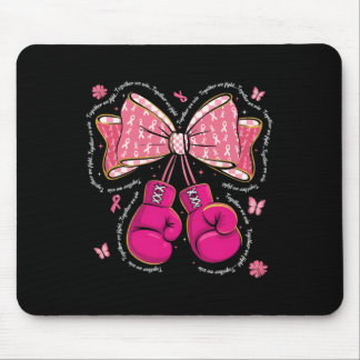 Together We Fight We Win Boxing Gloves Bow Breast  Mouse Pad