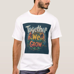 Together We Grow - Vibrant Nature Artwork T-Shirt