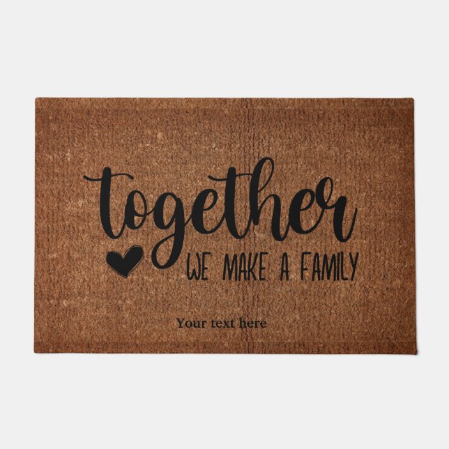 Together we make a family doormat (Front)