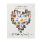 Together we make a Family Heart Photo Collage