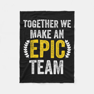 Together We Make An Ec Team - Awesome Coworkers Te Fleece Blanket