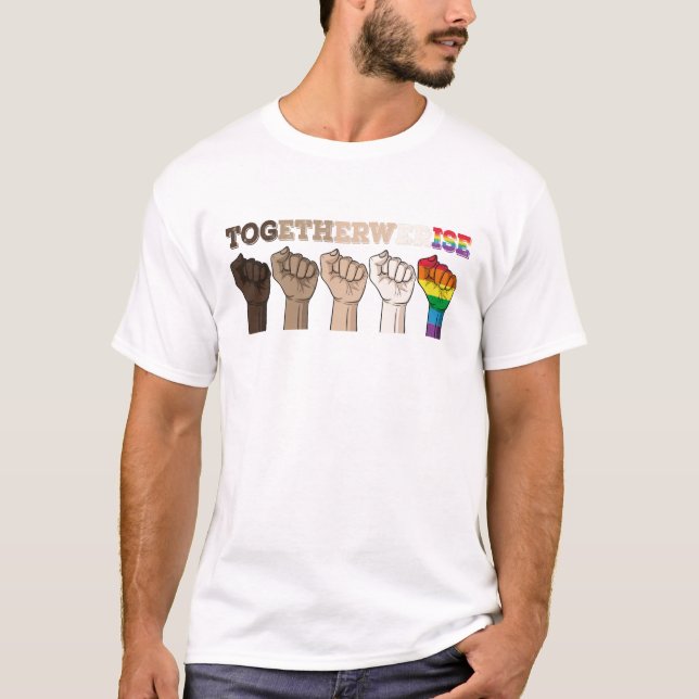 Together We Rise - Black Lives Matter T-Shirt (Front)