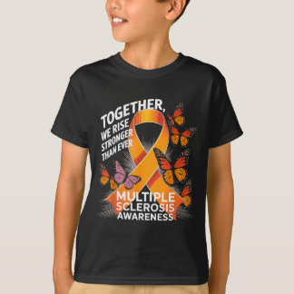 Together We Rise Multiple Sclerosis Awareness Oran T-Shirt