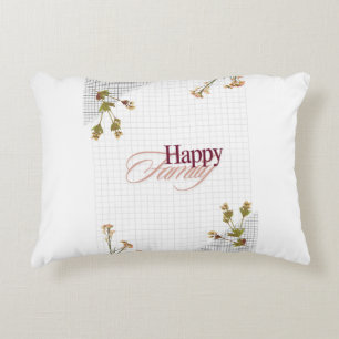 "Together We Shine: Happy Family Design Pillow" Accent Pillow
