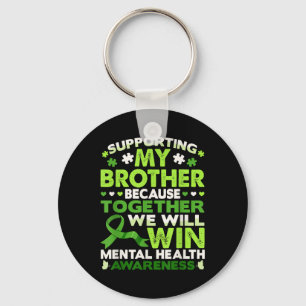 Together We Win Mental Health Awareness Mens Women Keychain