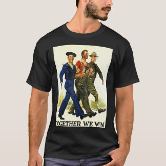 Together We Win Usa American Patriot Retro World W T-Shirt