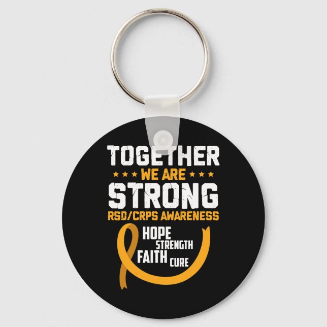 Together We're Strong RSDCRPS Awareness  Keychain (Front)