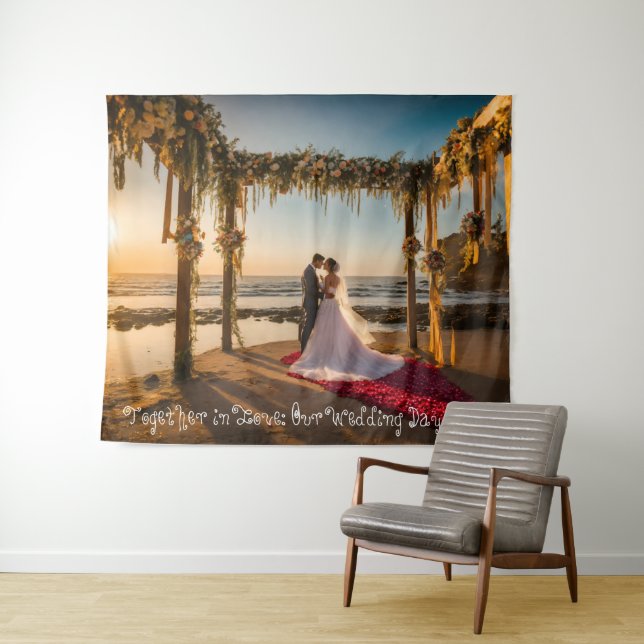 #TogetherinLove:OurWeddingDayTapestry Tapestry (In Situ (Horizontal))