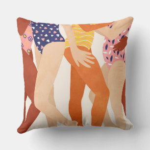 Togetherness in Colour Throw Pillow