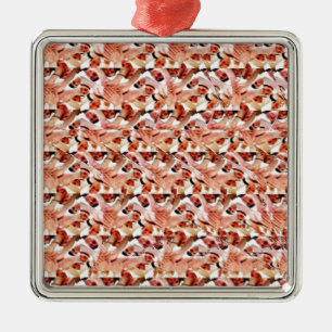 Togetherness stereogram metal ornament