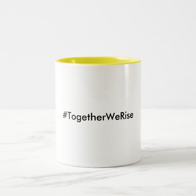 #TogetherWeRise Yellow Coffee Mug (Center)