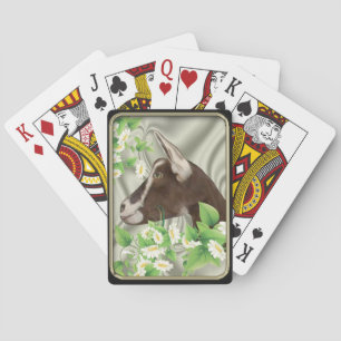 Toggenburg Dwarf Goat Daisies Bicycle® Playing Car Playing Cards
