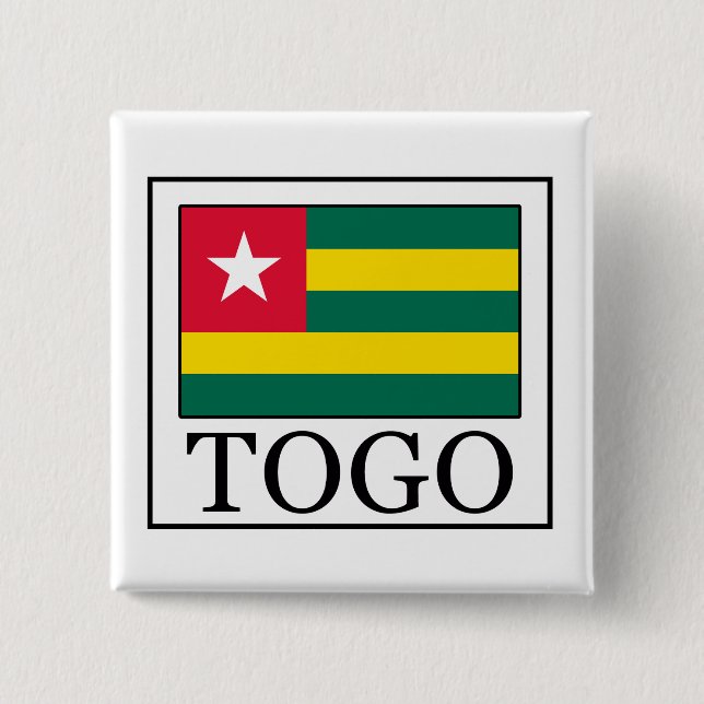 Togo 2 Inch Square Button (Front)