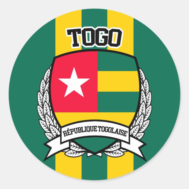 Togo Classic Round Sticker (Front)