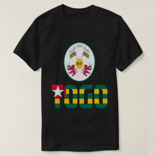 Togo Flag and Coat Of Arms Patriotic T-Shirt