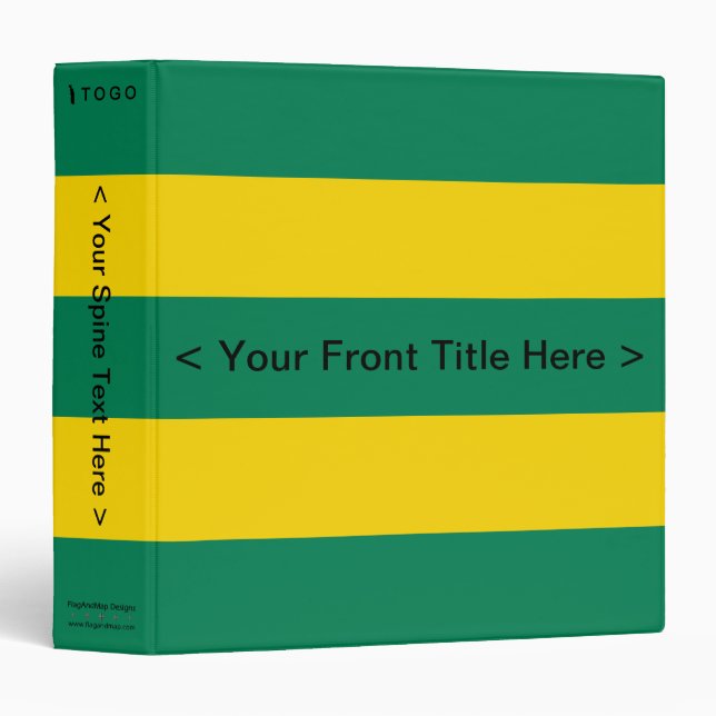 Togo Flag Binder (Front/Spine)