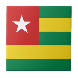 Togo Flag Ceramic Tile