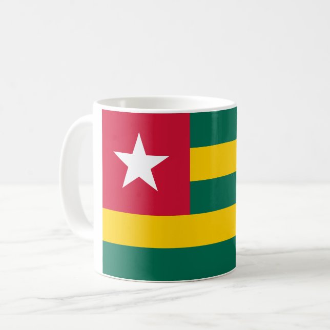 Togo Flag Coffee Mug (Front Left)