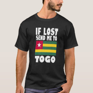 Togo Flag Design If lost send me to Togo Premium T-Shirt