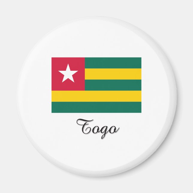 Togo Flag Design Magnet (Front)
