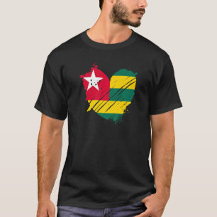 Togo Flag I love Togo It is in my DNA Togolese Pe T-Shirt