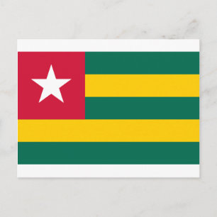 togo flag postcard