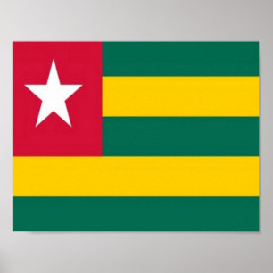 Togo - Flag - Poster