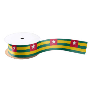Togo flag ribbon satin ribbon