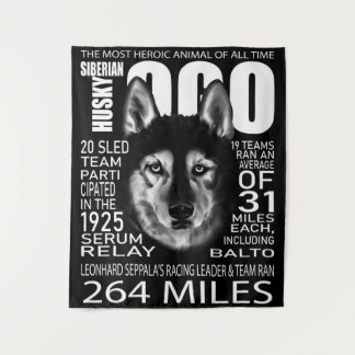 Togo Siberian Husky Cool Husky Dog Face Tapestry