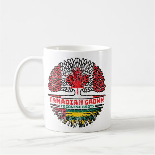Togo Togolese Canadian Canada Tree Roots Flag Coffee Mug